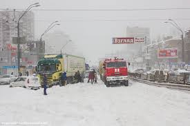 Снегопад в Киеве 22-23 марта