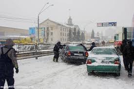 Снегопад в Киеве 22-23 марта