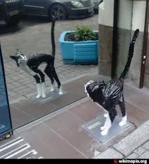 Скульптура кота